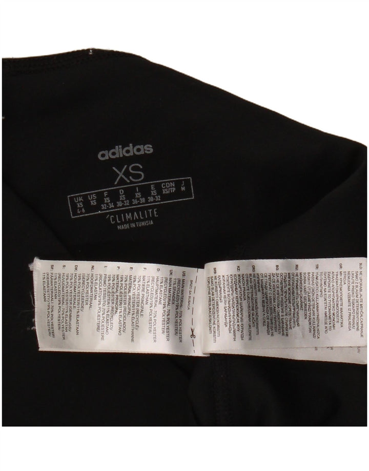 Adidas Womens Climalite Leggings UK 4/6 XS Black Polyester