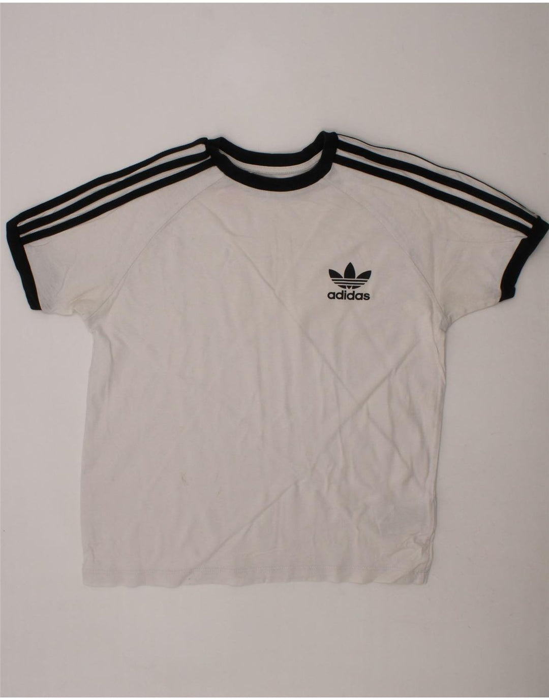 ADIDAS Boys T-Shirt Top 11-12 Years Medium  White Cotton Vintage Adidas and Second-Hand Adidas from Messina Hembry 