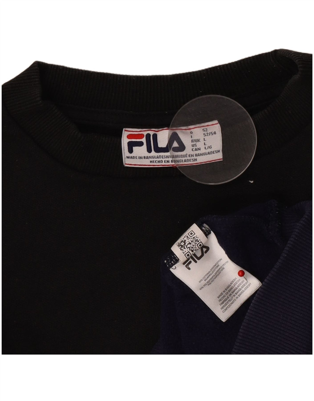 Fila Мужской свитшот с графическим рисунком, большой разноцветный хлопковый джемпер с цветными блоками