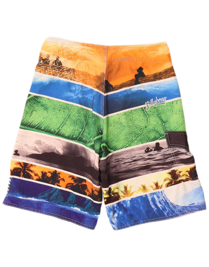Billabong Мужские шорты для плавания с рисунком, средние, разноцветные в полоску