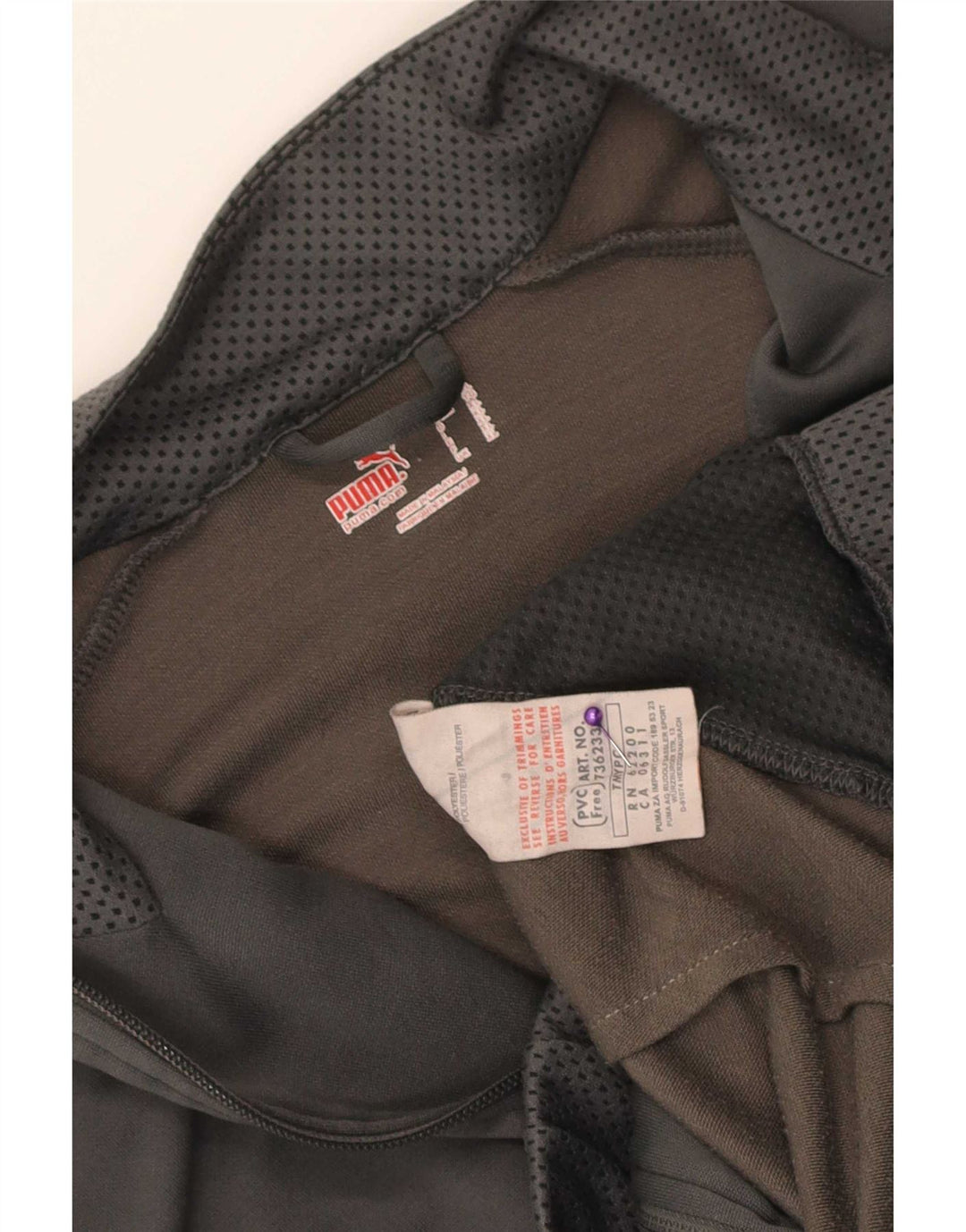 Мужской спортивный костюм Puma с графическим рисунком, верхняя куртка XL, серый полиэстер