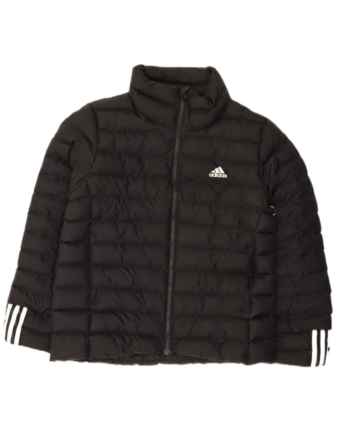 Женская стеганая куртка Adidas UK 12/14, средний черный полиэстер