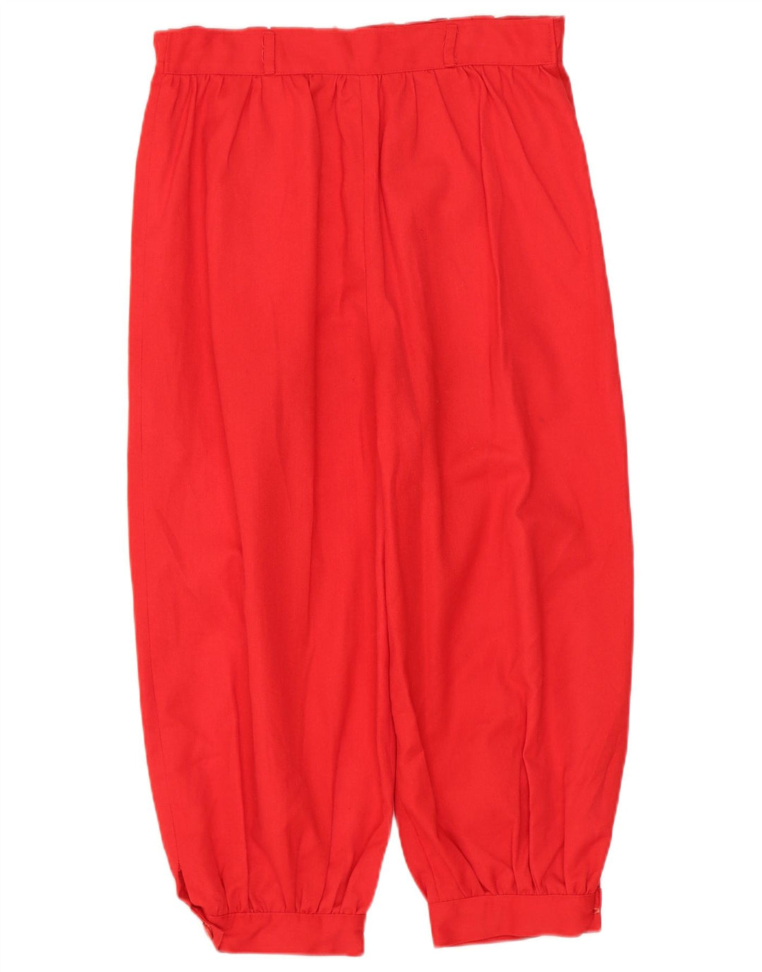 ВИНТАЖНЫЕ женские капри с завышенной талией на крючках W28 L18, красный полиэстер