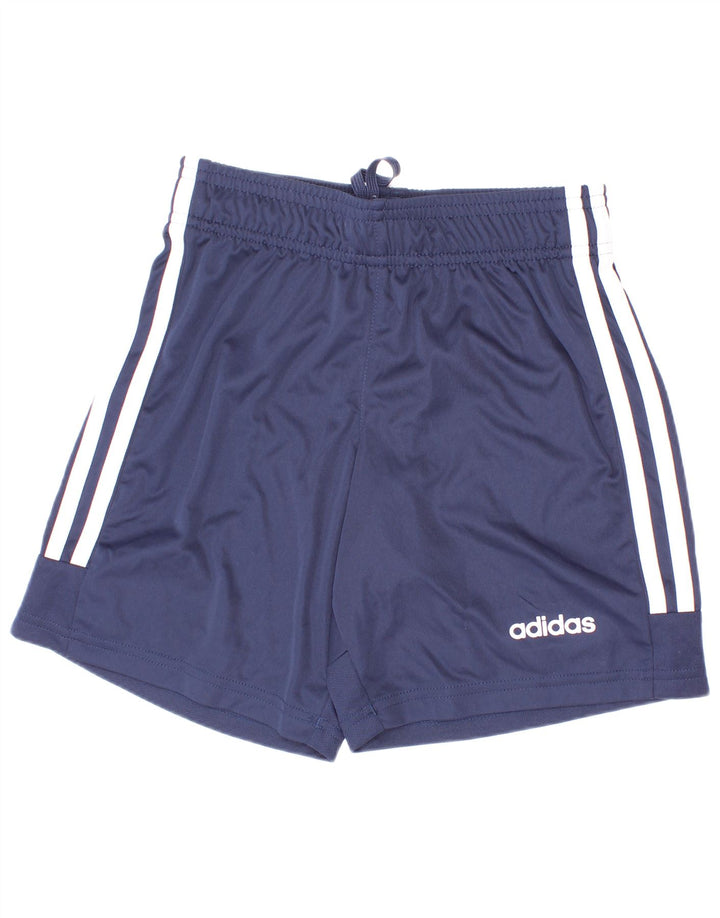 Спортивные шорты Adidas Climalite для мальчиков 9–10 лет, темно-синий, полиэстер