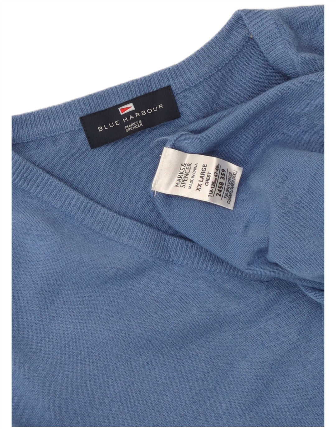Мужская майка Marks & Spencer Blue Harbour Vest 2XL, синяя акрил