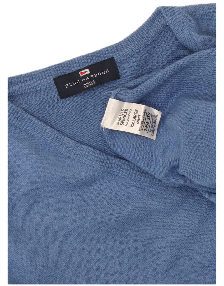 Мужская майка Marks & Spencer Blue Harbour Vest 2XL, синяя акрил