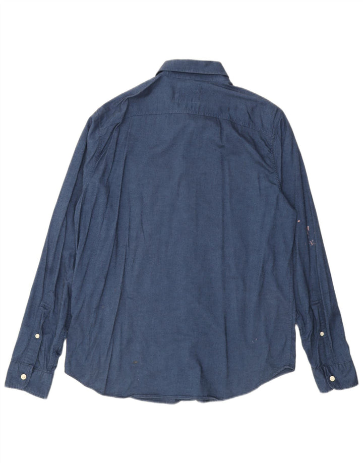Мужская рубашка Hollister XL, синяя, хлопок