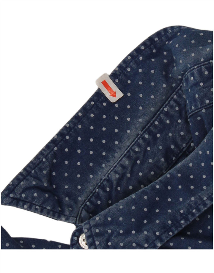 Мужская рубашка Levi's, большая синяя пятнистая хлопковая рубашка