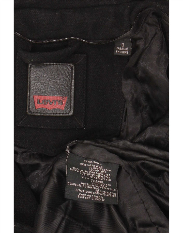 Мужская куртка Levi's Utility UK 40, большая черная шерсть