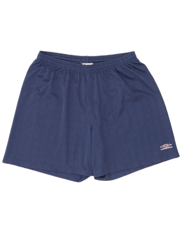 Женские спортивные шорты Umbro XL, темно-синие, спортивные с геометрическим рисунком