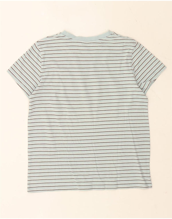 Женская футболка Levi's Top UK 14, хлопковая средняя синяя полоска
