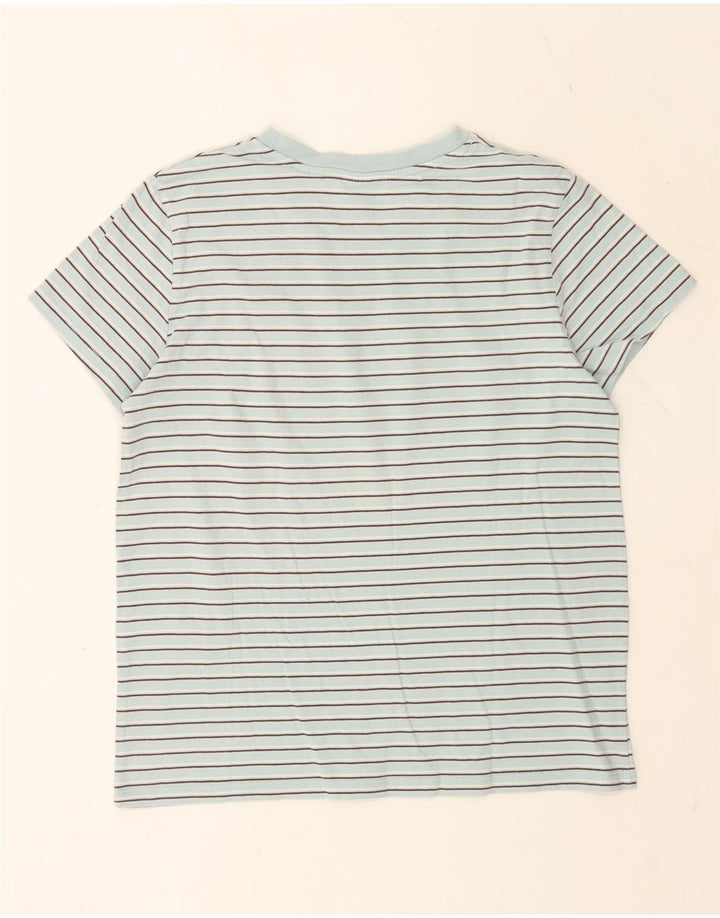 Женская футболка Levi's Top UK 14, хлопковая средняя синяя полоска