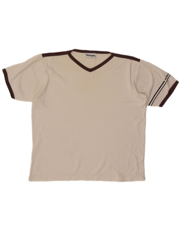 Мужская футболка Wrangler Top XL белая с цветными блоками