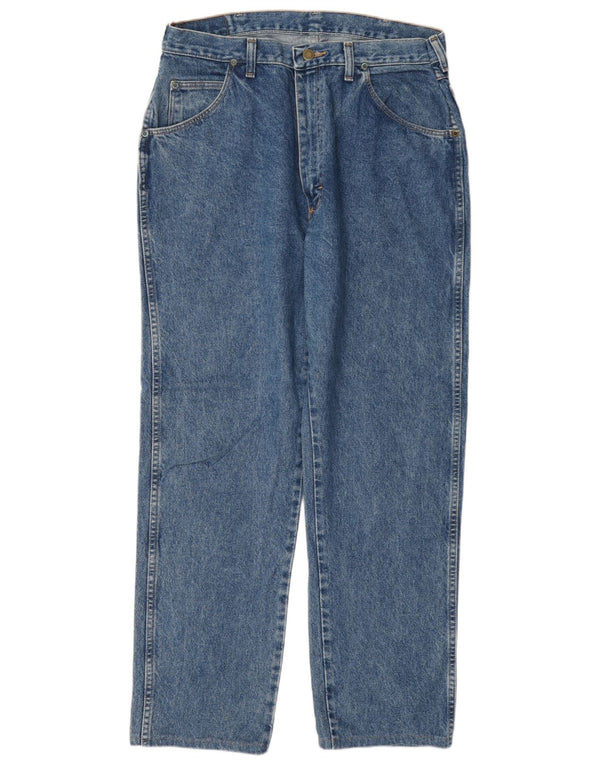 Мужские прямые джинсы Wrangler W32 L29, синие, хлопок