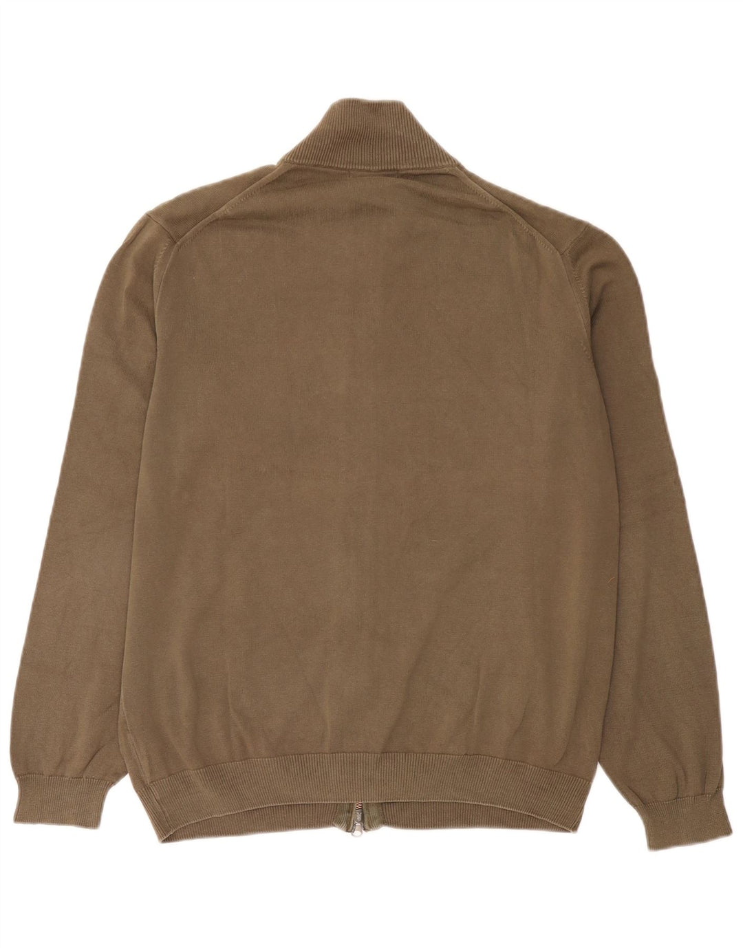 Мужской кардиган Massimo Dutti, большой хлопковый свитер цвета хаки