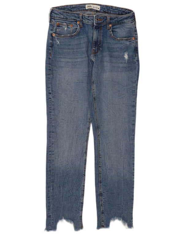 Женские укороченные джинсы Zara EU 40 Medium W30 L27 Синие