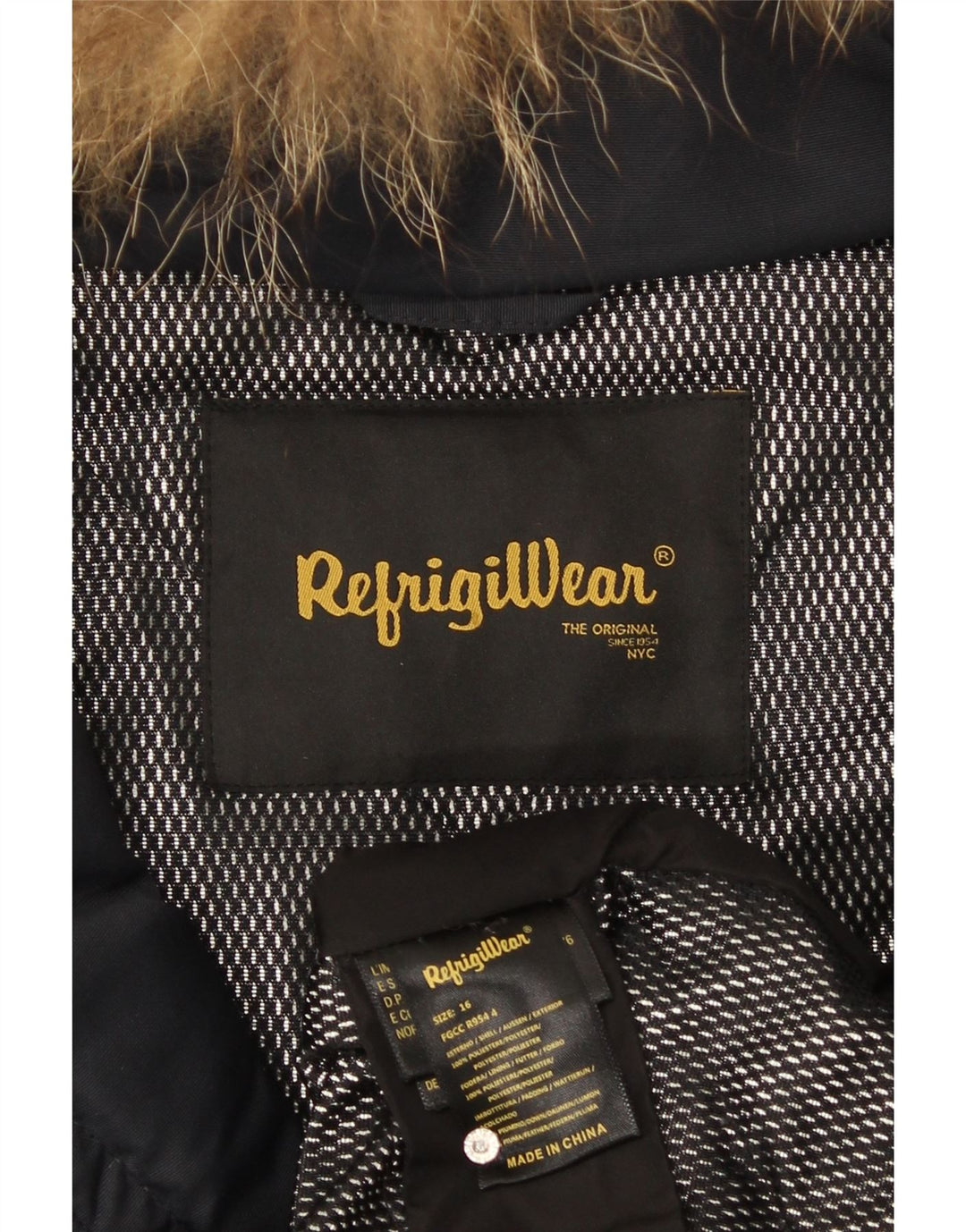 Refrigiwear Женская утепленная куртка с капюшоном UK 16, большой темно-синий полиэстер