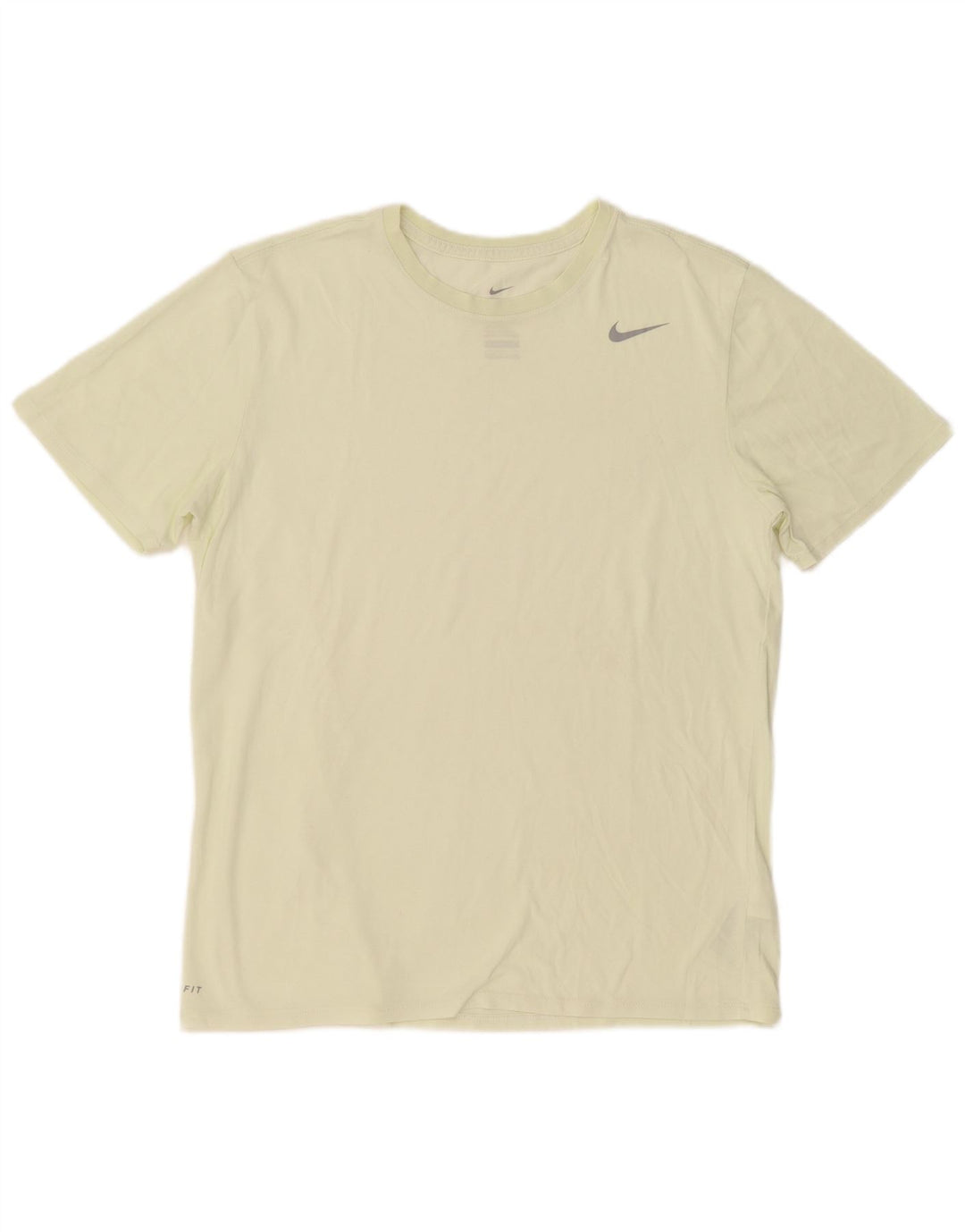 Мужская футболка спортивного кроя Nike, большой желтый хлопковый топ