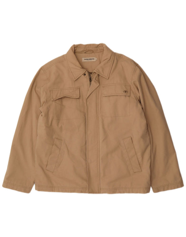 Мужская куртка Tom Tailor UK 42 XL, бежевый хлопок