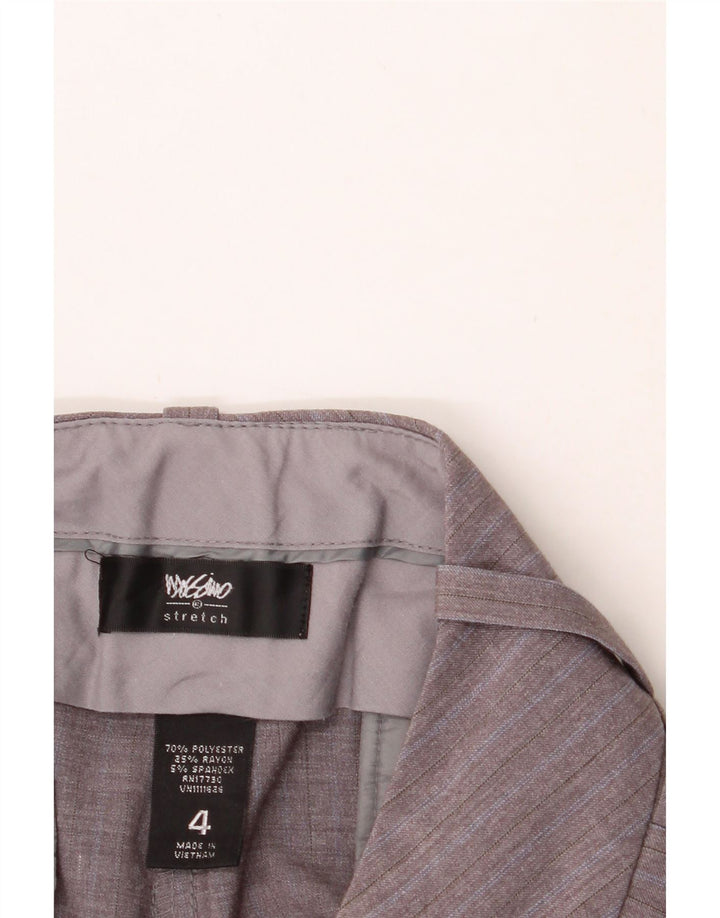 MOSSIMO Womens Bootcut Casual Trousers US 4 Small W30 L27 Grey Striped Vintage Mossimo and Second-Hand Mossimo from Messina Hembry 