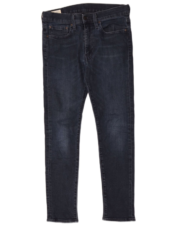 Мужские узкие джинсы Levi's W32 L30 темно-синие, хлопок