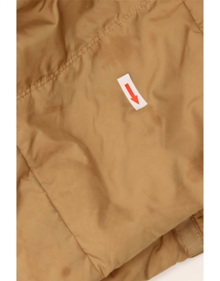 Женское стеганое пальто с капюшоном Tommy Hilfiger UK 10, маленький коричневый, полиэстер