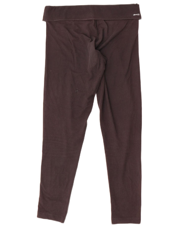 Adidas Womens Climalite Leggings UK 12/14 Medium  Black Polyester