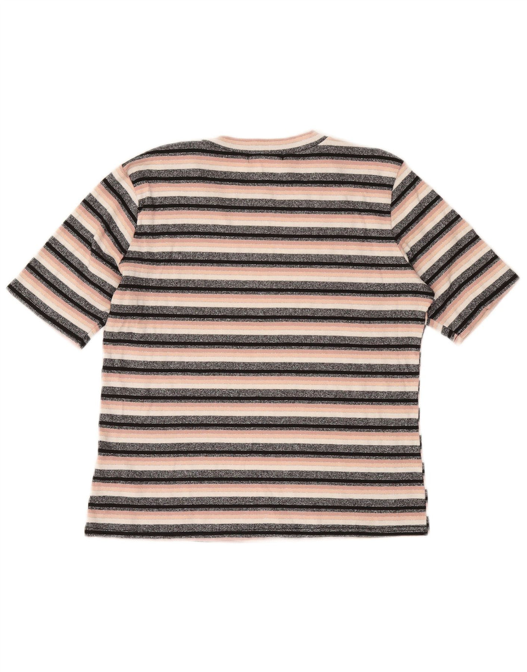 Женская укороченная футболка OASIS UK 14, большая вискоза в черную полоску