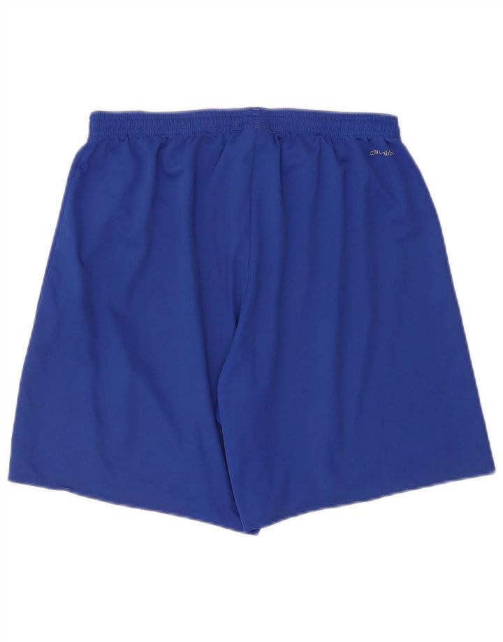 Мужские спортивные шорты Adidas Climalite, большие синие, полиэстер