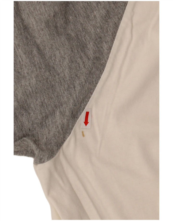 Мужская футболка LOTTO Top UK 46/46 3XL Белый Хлопок с цветными блоками