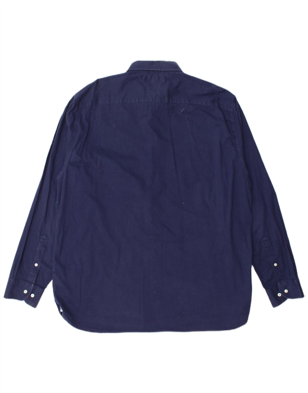 TOMMY HILFIGER Mens Shirt 2XL Navy Blue Cotton