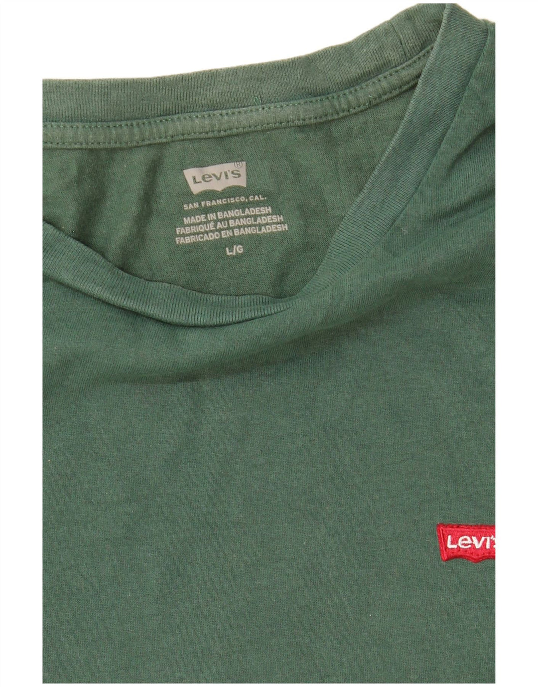 Женская футболка Levi's Top UK 16, большая зеленая