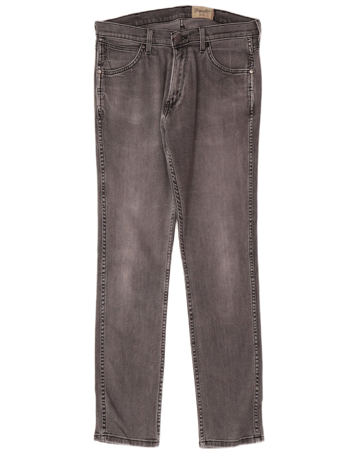 Мужские джинсы скинни Wrangler Bostin W33 L32, серый хлопок