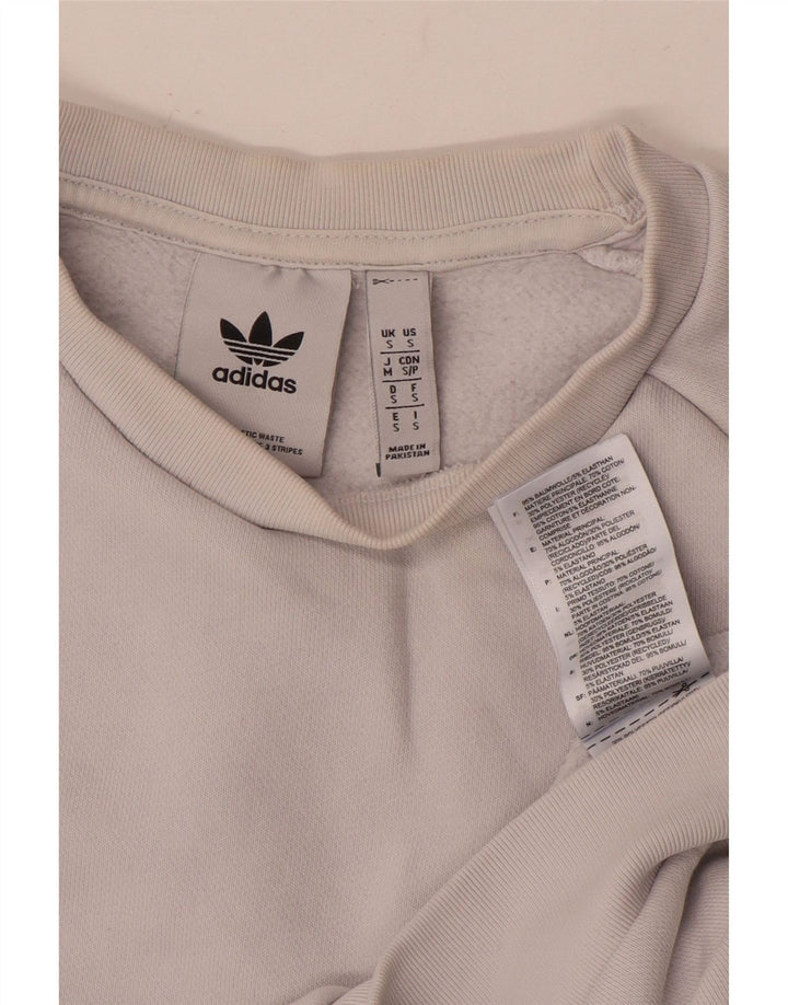 Мужской свитшот ADIDAS, маленький белый хлопковый джемпер