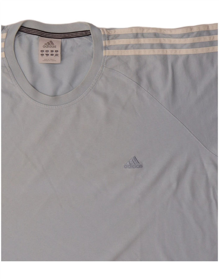 Мужская футболка Adidas Top 2XL, синяя, хлопок