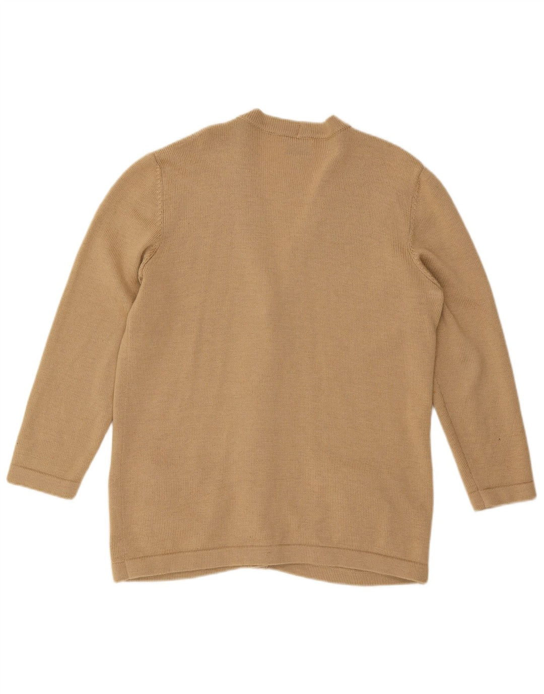 Женский кардиган-свитер LUISA SPAGNOLI UK 14, большой, бежевый, шерсть