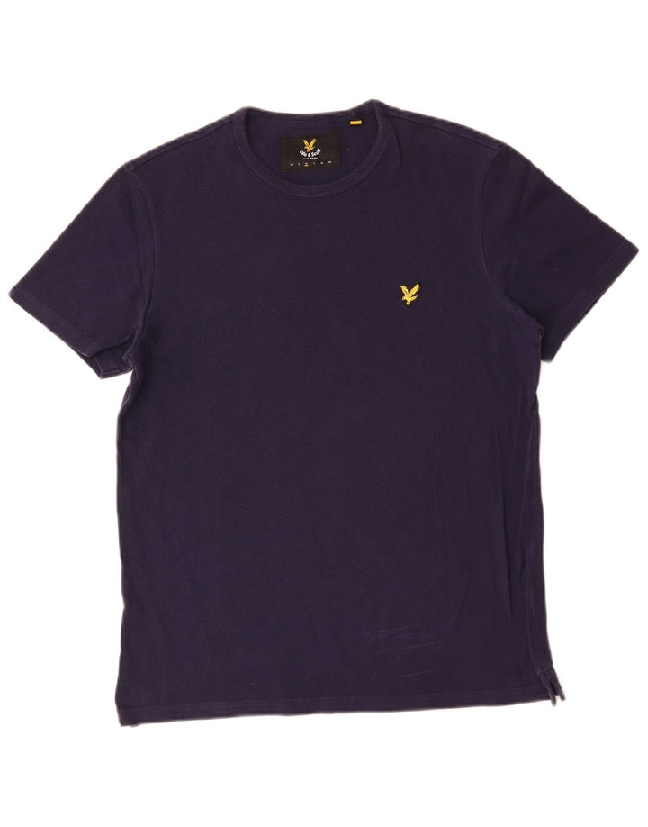 Мужская футболка Lyle & Scott Top среднего размера, темно-синяя, хлопковая