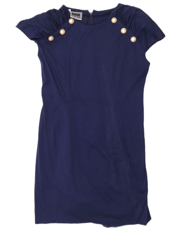 LUISA SPAGNOLI Womens Sheath Dress IT 48 XL Navy Blue