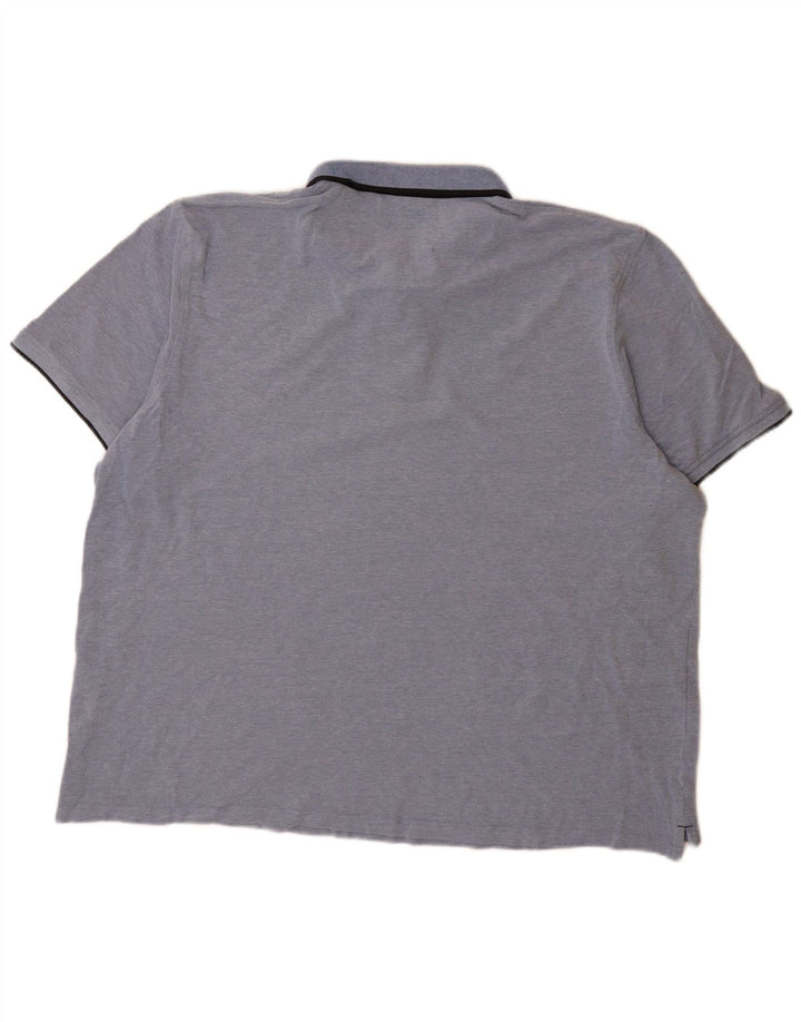 Мужская рубашка-поло Jack & Jones 3XL, синяя, хлопок