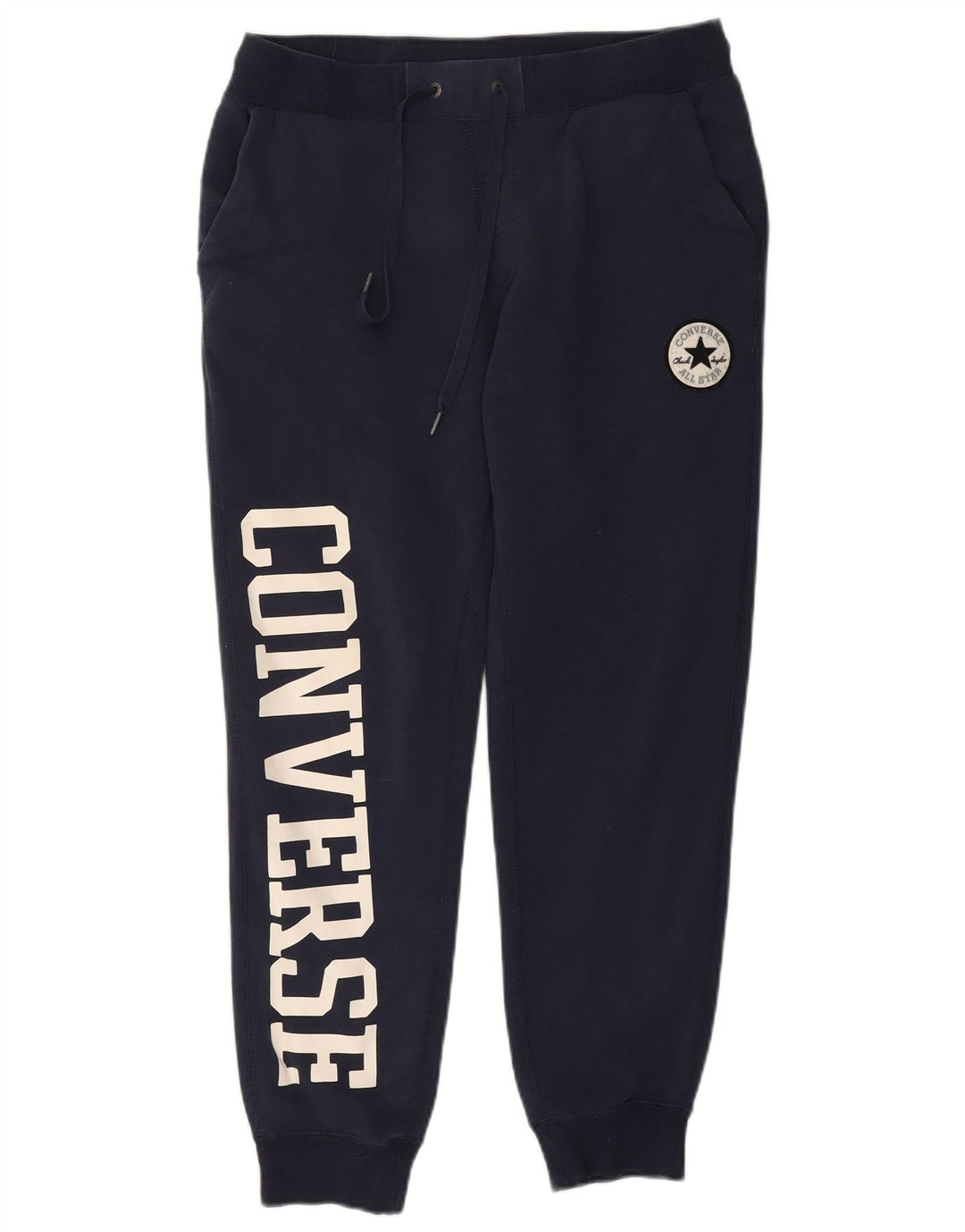 Мужские спортивные брюки Converse Chuck Taylor, джоггеры, средние, темно-синие