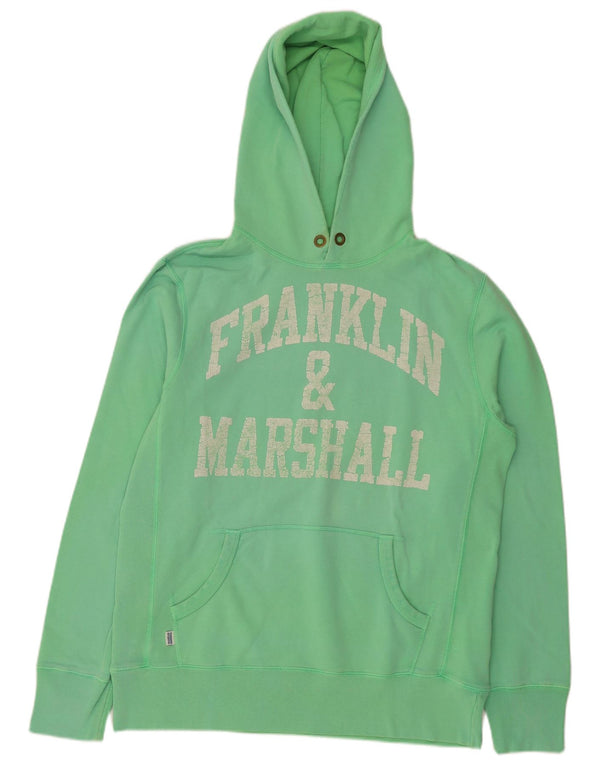 Мужской джемпер с капюшоном Franklin & Marshall, зеленый хлопок, размер XL