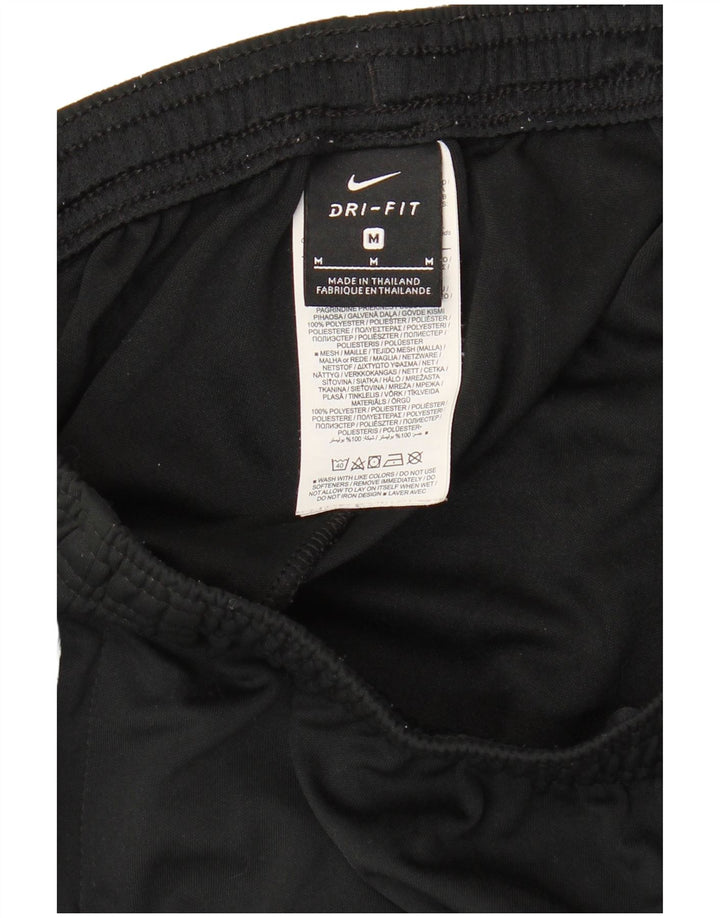 Мужские спортивные брюки NIKE Dri Fit, средний черный полиэстер с цветными блоками