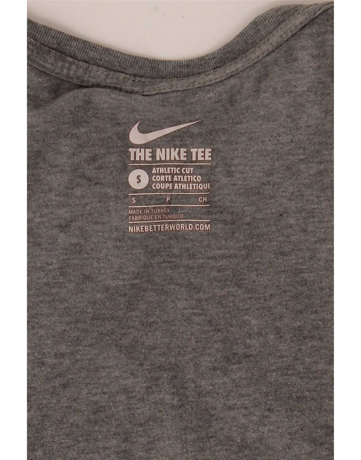 Мужская футболка с рисунком Nike Athletic Cut, маленький серый, в крапинку