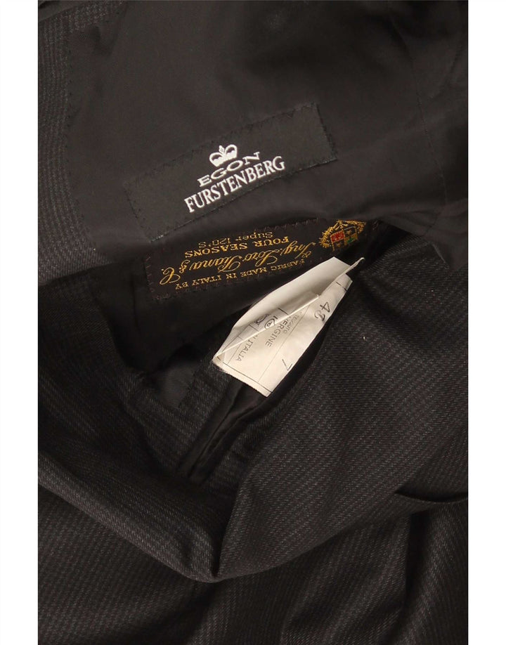Мужской пиджак Loro Piana на 2 пуговицах IT 48, средний черный из натуральной шерсти