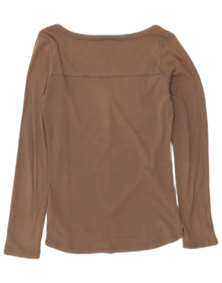 Женский топ NIKE с длинным рукавом, Великобритания, 8/10, маленький, серый, хлопковый