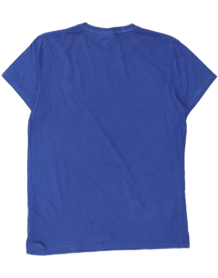 Мужская футболка Superdry, большой синий хлопок