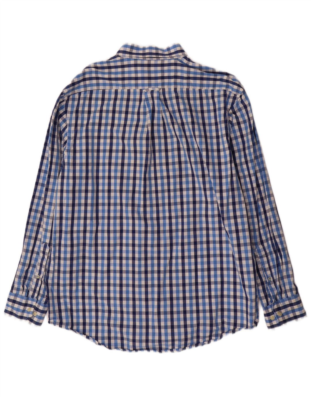 Мужская рубашка IZOD, большая синяя клетка, хлопок