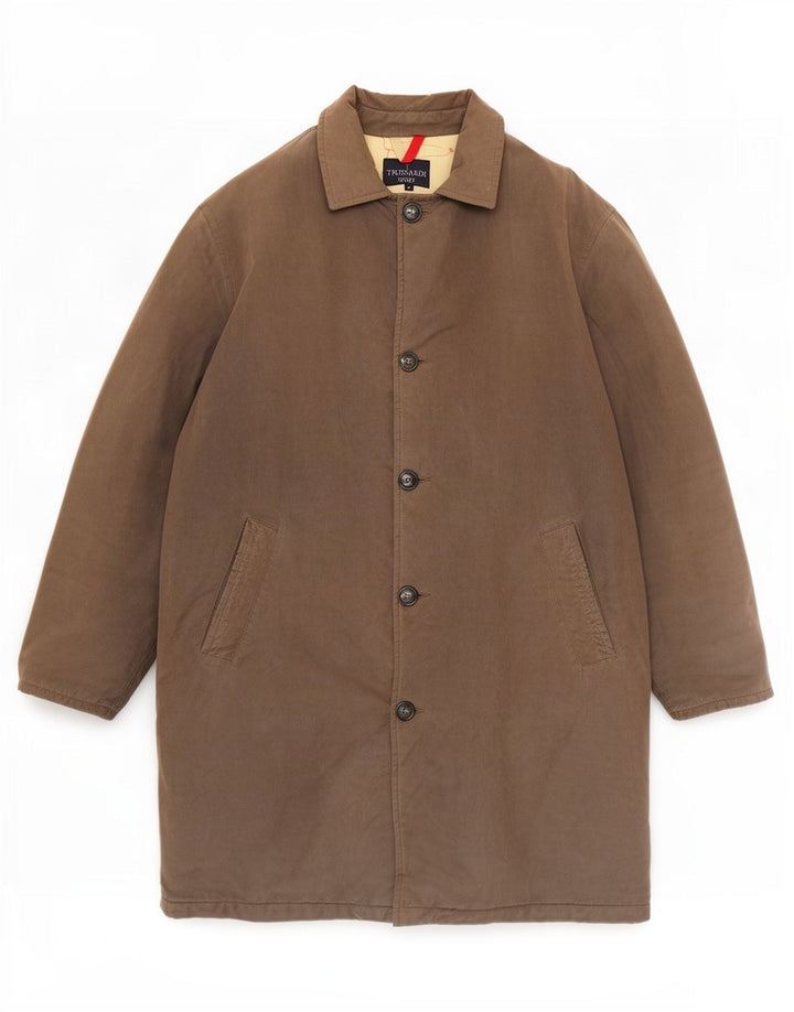 Trussardi Мужское пальто IT 54 2XL Серый