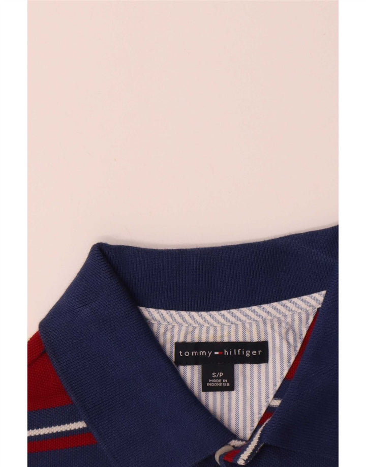 Мужская рубашка-поло Tommy Hilfiger, маленькая красная полоска, хлопок
