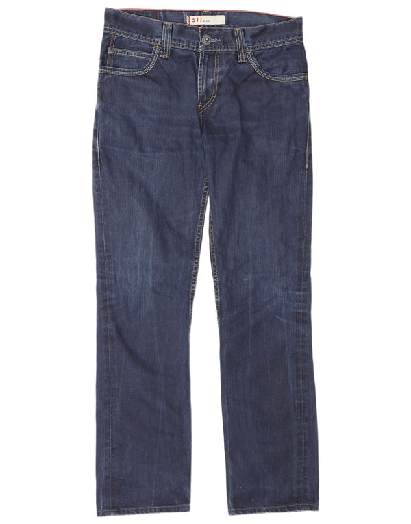 Мужские джинсы Levi's Slim 511 W33 L34 синие, хлопок